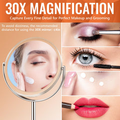 Auxmir 1X full-face reflection for true-to-life makeup application