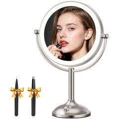Auxmir front view 9-inch mirror showing full-face benefit