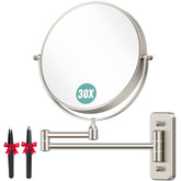 Auxmir front view wall-mounted mirror showing compact design and convenience