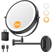 Auxmir front view of wall-mounted mirror showing sleek profile and space-saving benefit