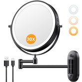 Auxmir front view of wall-mounted mirror showing clean profile and space-saving benefit