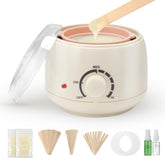AUZEAL front view of mini wax warmer showing compact design and fast heat benefit