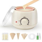 AUZEAL front view of mini wax warmer showing compact design and fast heat benefit