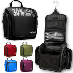 avajex front view of toiletry bag showing compact design and pockets for easy storage