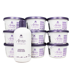 Avalon Affirm front packaging showing product, soothes and straightens hair
