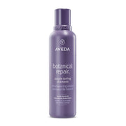 AVEDA front bottle view showing clean design and purple shampoo benefits