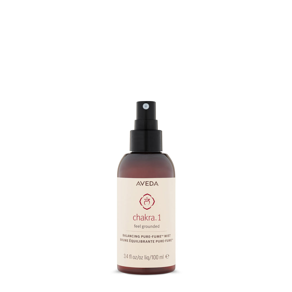 AVEDA Chakra 1 front packaging showing label and bottle, promotes grounding