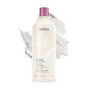 AVEDA front bottle showing Cherry Almond conditioner, easy identification and benefits