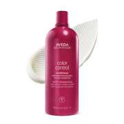 AVEDA front bottle showing color-control conditioner and size benefit