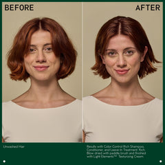 Aveda Color Control cream on palm highlighting smooth consistency and easy application