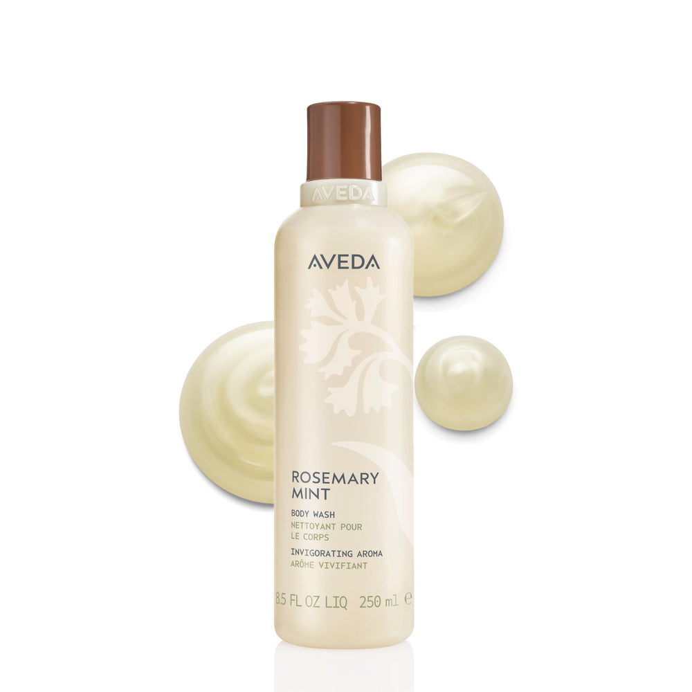 AVEDA front bottle showing label and size for easy identification