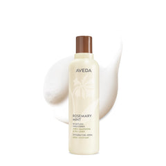 Aveda bottle front view showing label and sleek packaging benefit: recognizable brand trust