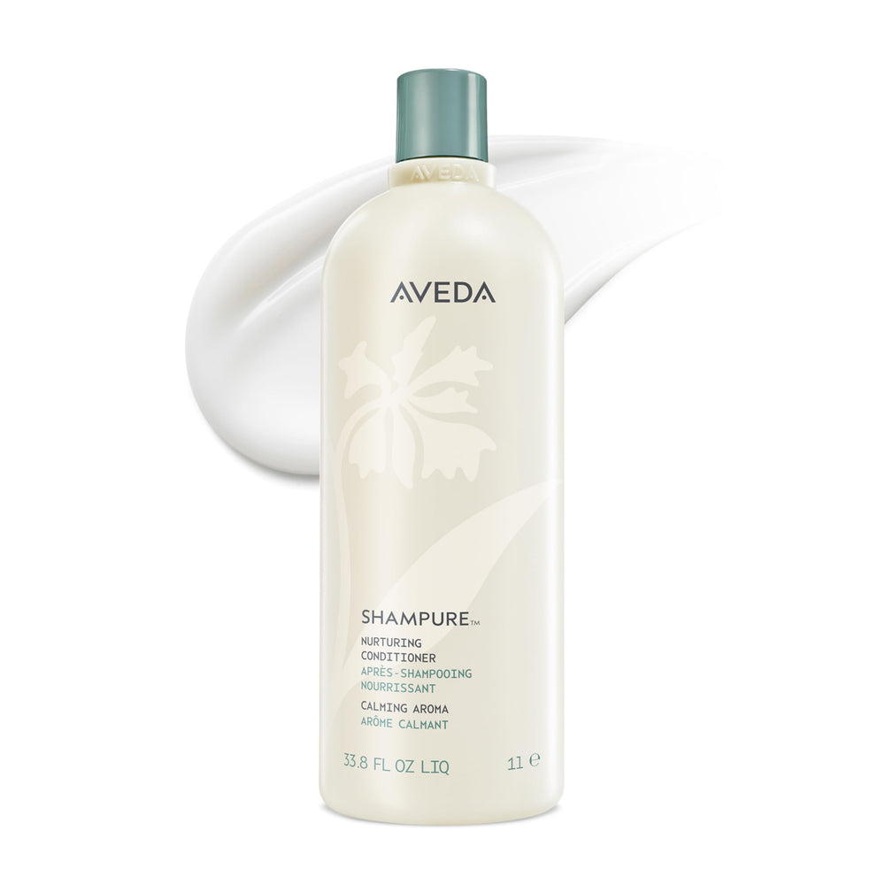 AVEDA Shampure front bottle showing size and lightweight benefit