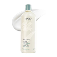 AVEDA Shampure front bottle showing size and lightweight benefit