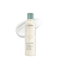 AVEDA front packaging showing bottle and label, conveys clean lightweight care