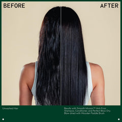 AVEDA shampoo and conditioner pairing illustrating combined routine for frizz control