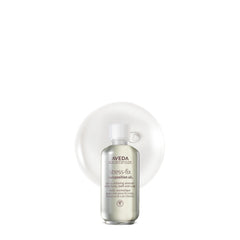 AVEDA bottle front packaging showing label and calming scent for easy recognition