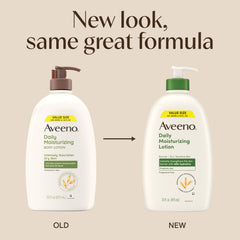 Aveeno pump closeup for easy dispensing and mess-free application
