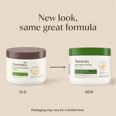 Close-up of Aveeno cream texture demonstrating rich nourishing consistency
