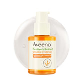 Aveeno bottle front view showing product and gentle brightening benefits