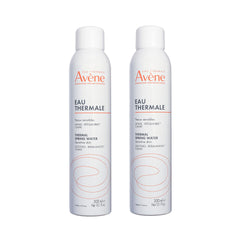 Eau Thermale Avène front packaging showing dual cans and branding benefit soothing