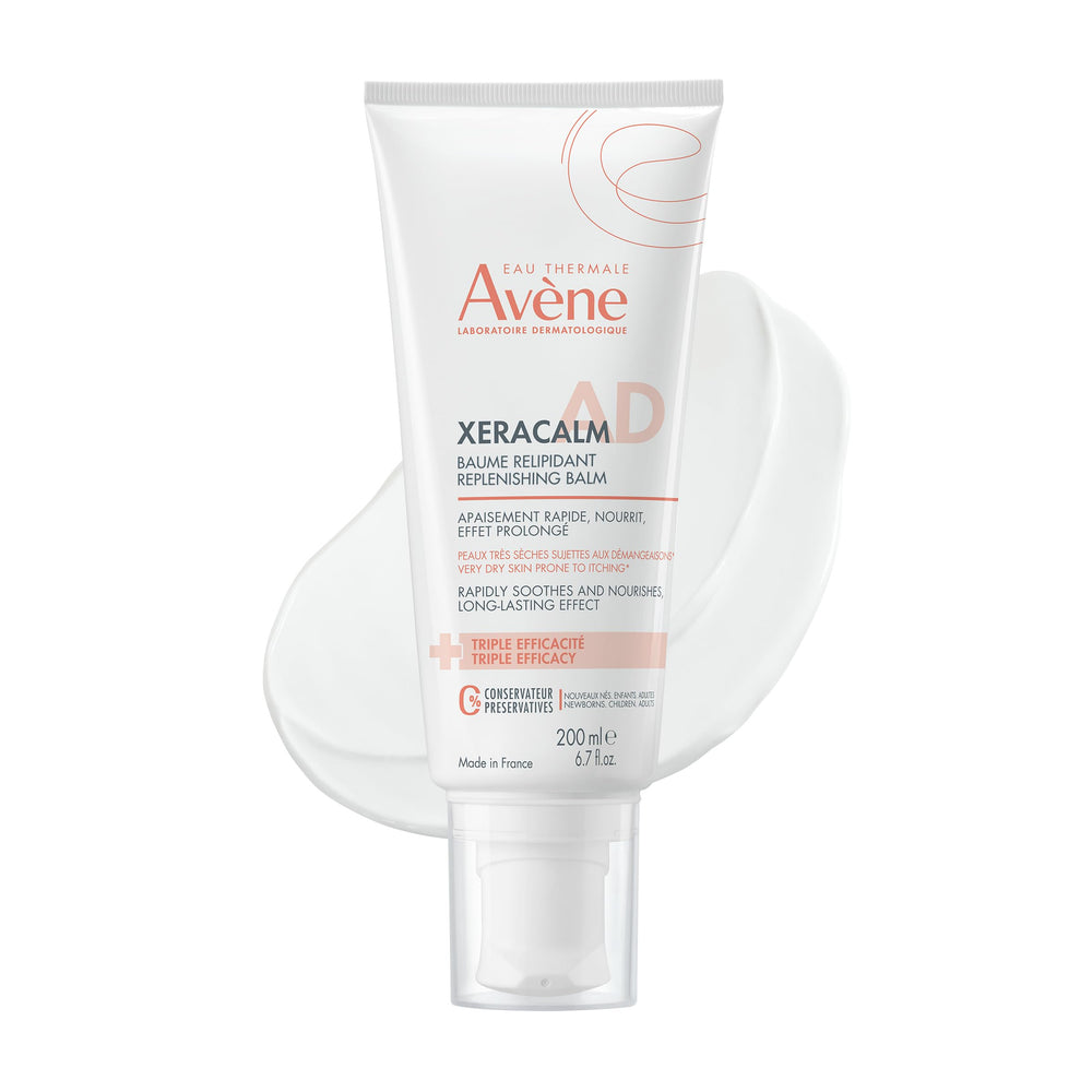 Eau Thermale Avène front tube view showing 200ml balm and packaging benefits
