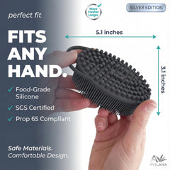 Avilana ergonomic grip and hanging loop for secure handling and quick drying
