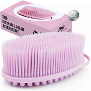 Avilana front view showing pink-silver scrubber and packaging, promotes durability