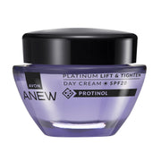 AVON Anew Platinum front jar showing sleek packaging and premium presentation