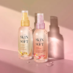 AVON Skin So Soft argan oil texture close-up showing nourishing ingredient and silky finish