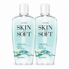 AVON bottle front packaging showing two 16.9 fl oz bottles and classic label