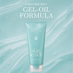 AVON Skin So Soft gel texture close-up showing smooth, lightweight formula