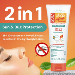 AVON SSS back label with active ingredients and usage instructions for clarity