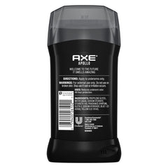 AXE Apollo deodorant stick open to display clear glide formula for smooth application