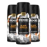 AXE Black Vanilla front packaging showing premium scent and benefits