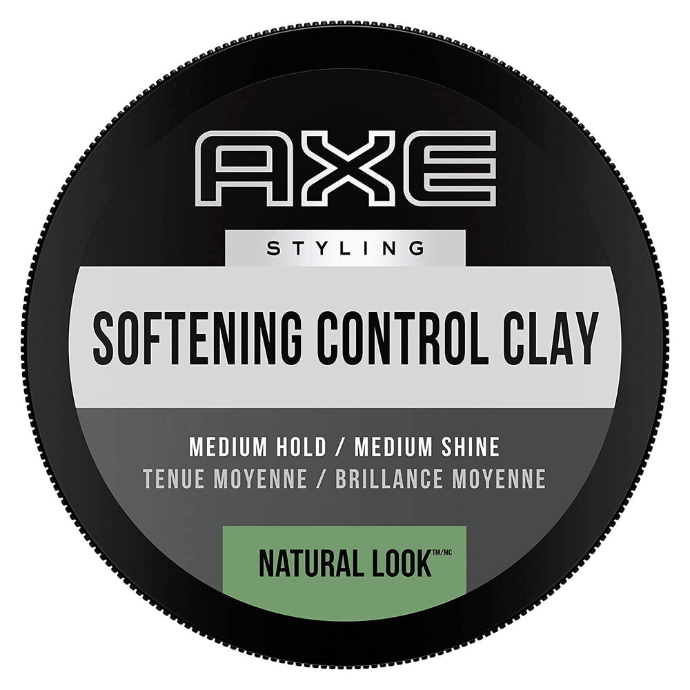 Dove shows Axe Natural Look front pack with clear label and easy styling benefit
