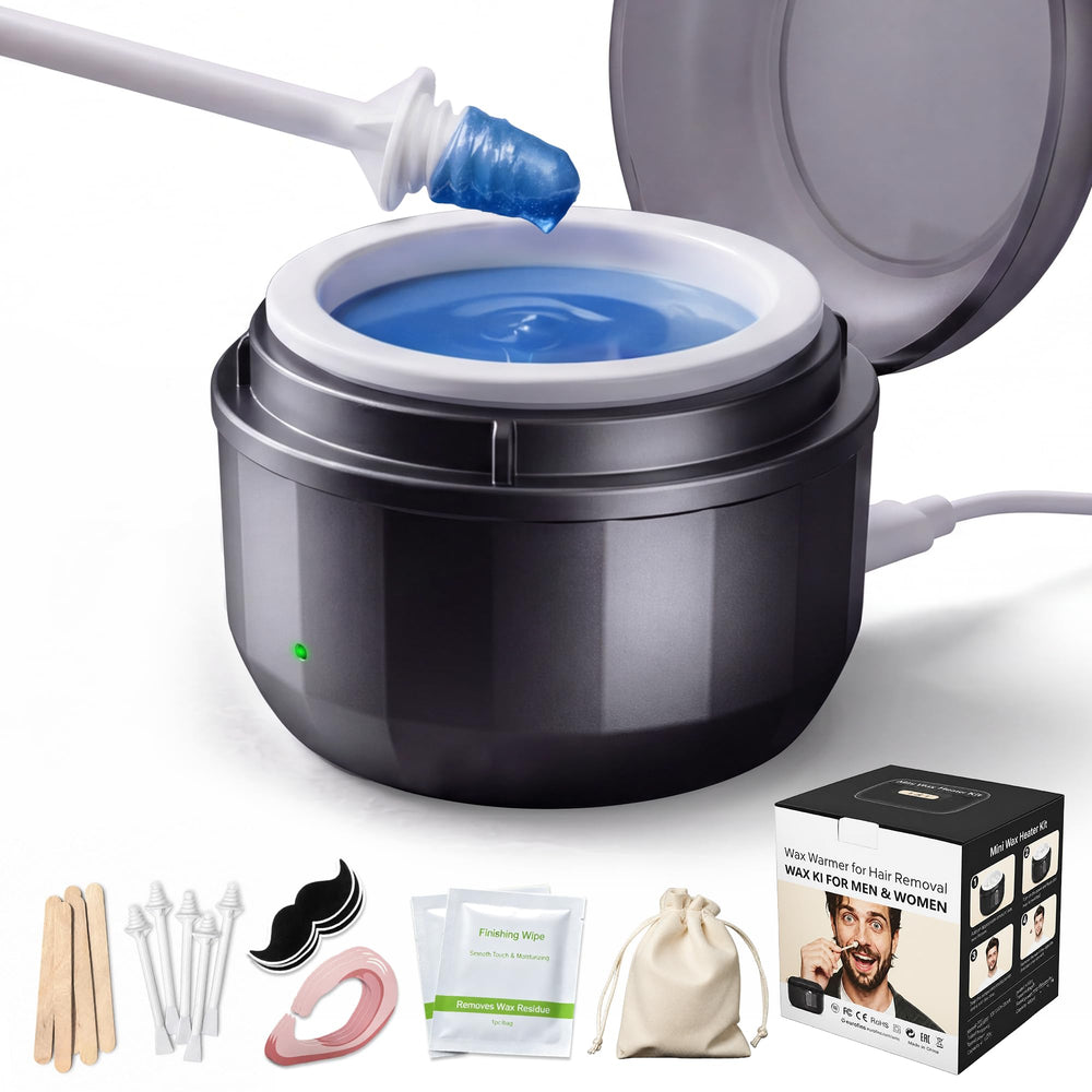 Azang front view of warmer and full kit showing organization benefit