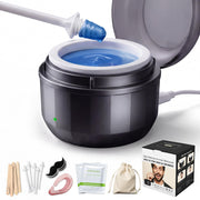 Azang front view of warmer and full kit showing organization benefit