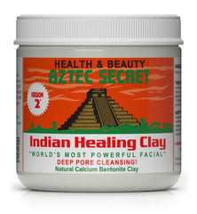 Aztec Secret front packaging showing jar and label, brand clarity and authenticity