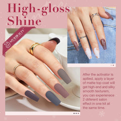 AZUREBEAUTY color collection top-down view highlighting versatile shade options
