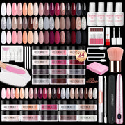 AZUREBEAUTY full kit layout showing all tools and powders for at-home convenience