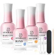 AZUREBEAUTY front packaging showing full dip powder liquid kit benefits