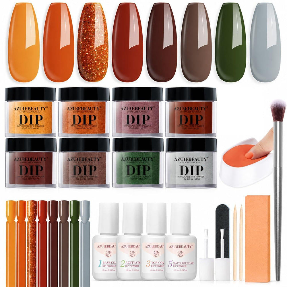 AzureBeauty front packaging showing kit contents and fall palette benefits