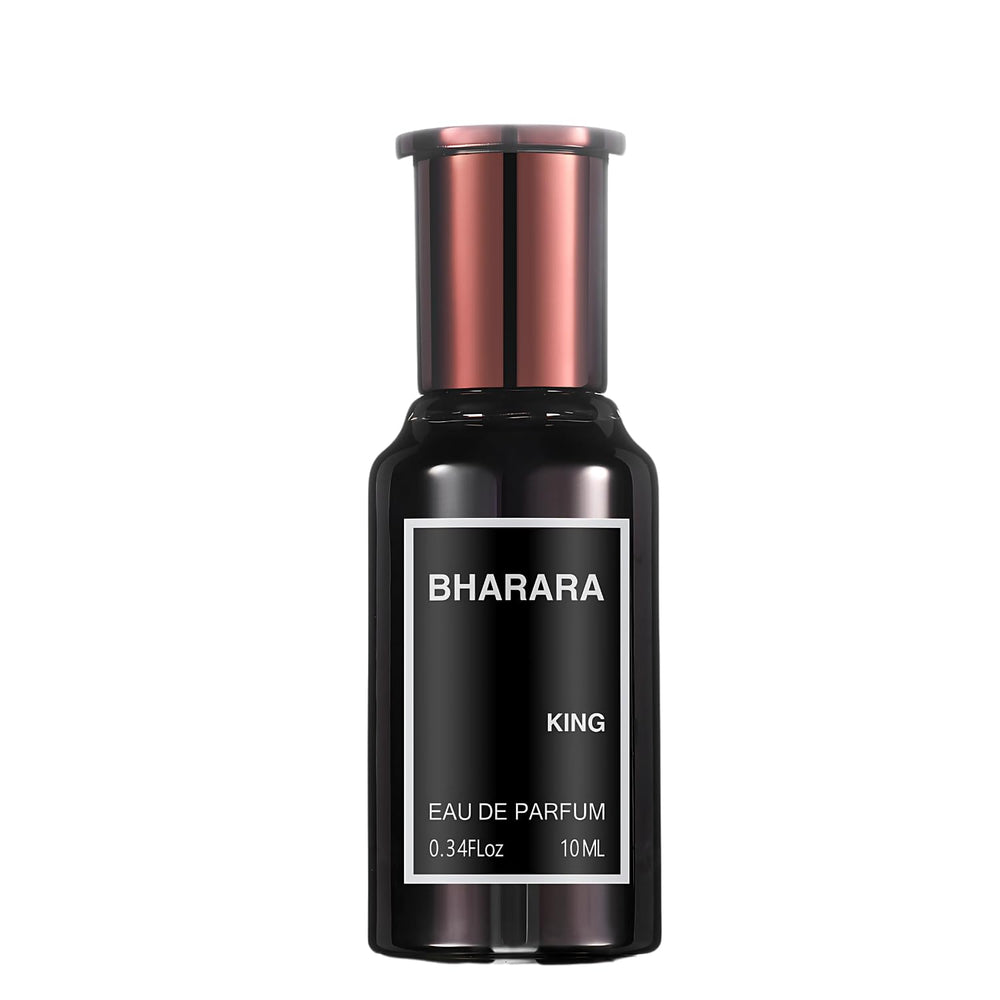 B Bharara front bottle view showing compact design and elegant finish