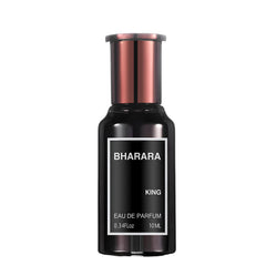 B Bharara front bottle view showing compact design and elegant finish