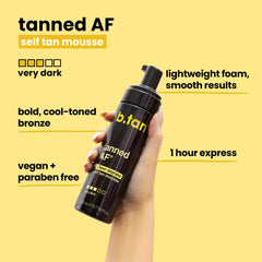 B.TAN tanning mitt detail for streak-free application benefit
