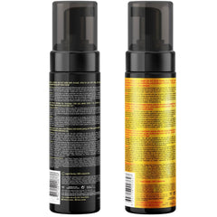 b.tan mousse texture closeup demonstrating rich, fast-developing guide color