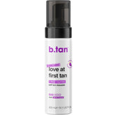B.TAN front packaging showing XL bottle and violet mousse for more tans