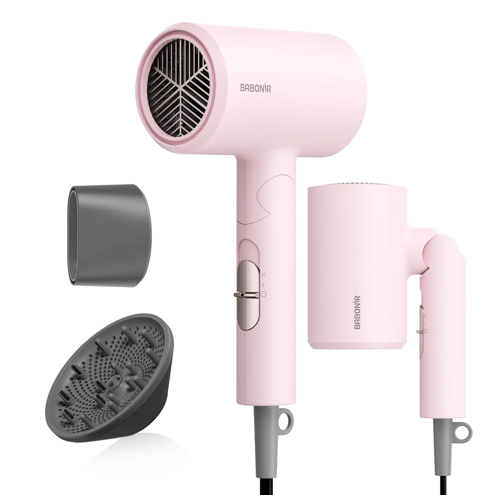 BABONIR front view showing compact powerful dryer for quick styling