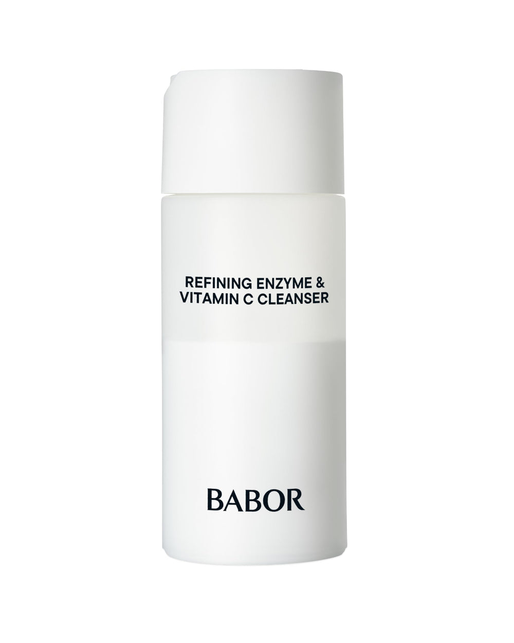 BABOR front packaging showing compact powder cleanser for travel convenience